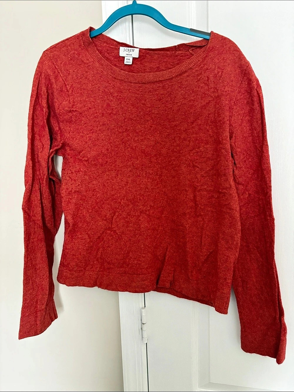 J.CREW Teddie Long Sleeve sweater in orange Size XXL